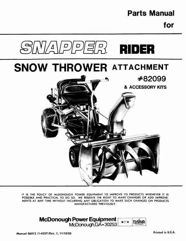 Snapper Snow Blower Attachment 82099-page_pdf